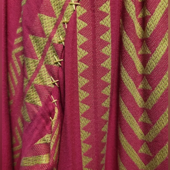 Anthropologie Maeve Pink and Yellow Dominique Embroidered Tunic Dress - Size M - Picture 8 of 10